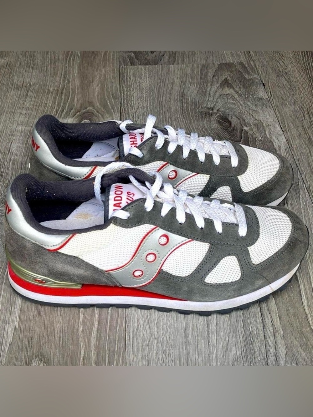 Saucony Shadow 6000 Men's Grey and White Running Sneakers